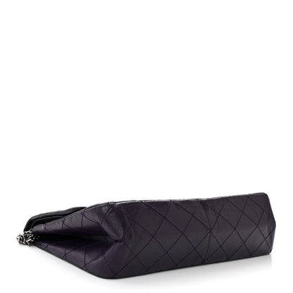 Chanel Aged Calfskin Quilted 2.55 Reissue 227 Flap Dark Purple 4 of 12