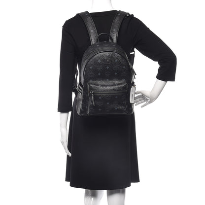 MCM Visetos Small Side Stud Stark Backpack Black 2 of 10