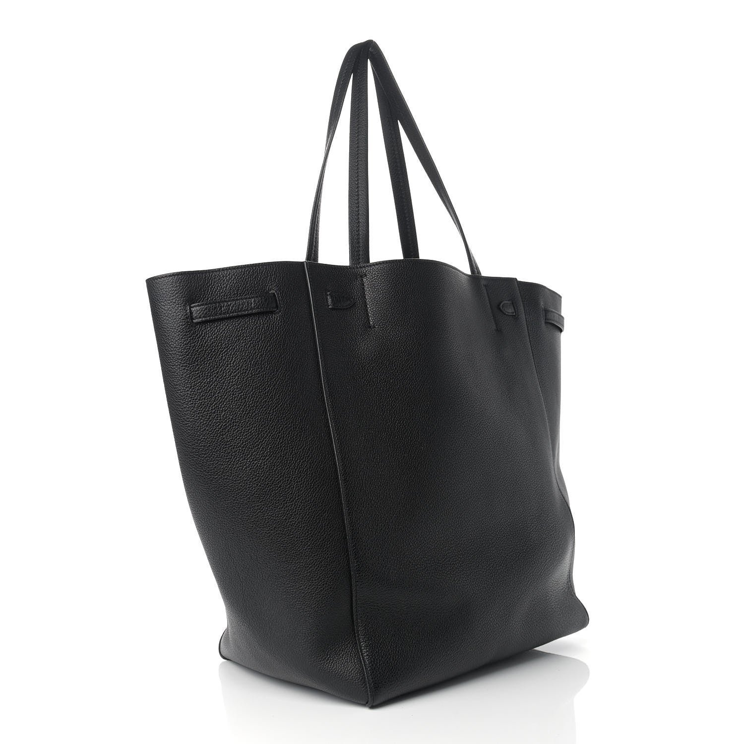 Celine Soft Grained Calfskin Medium Belt Cabas Phantom Black 2 of 9