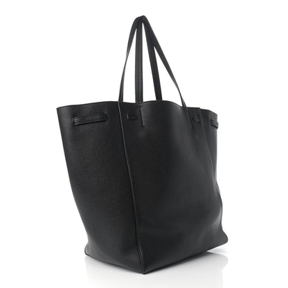 Celine Soft Grained Calfskin Medium Belt Cabas Phantom Black 2 of 9