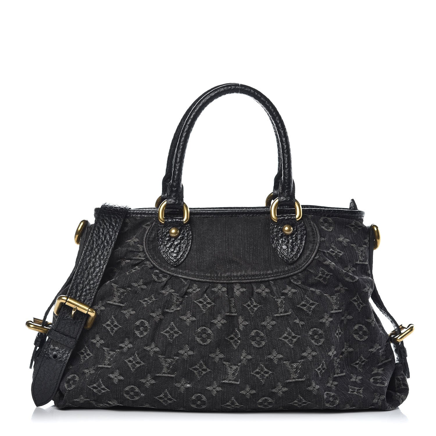 Louis Vuitton Denim Neo Cabby MM Black 1 of 11