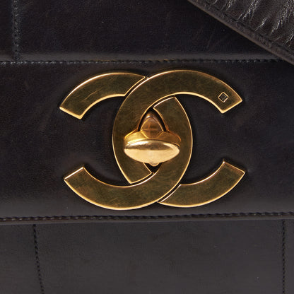 Chanel Lambskin Vertical Quilted CC Flap Shoulder Bag Black 6 of 9
