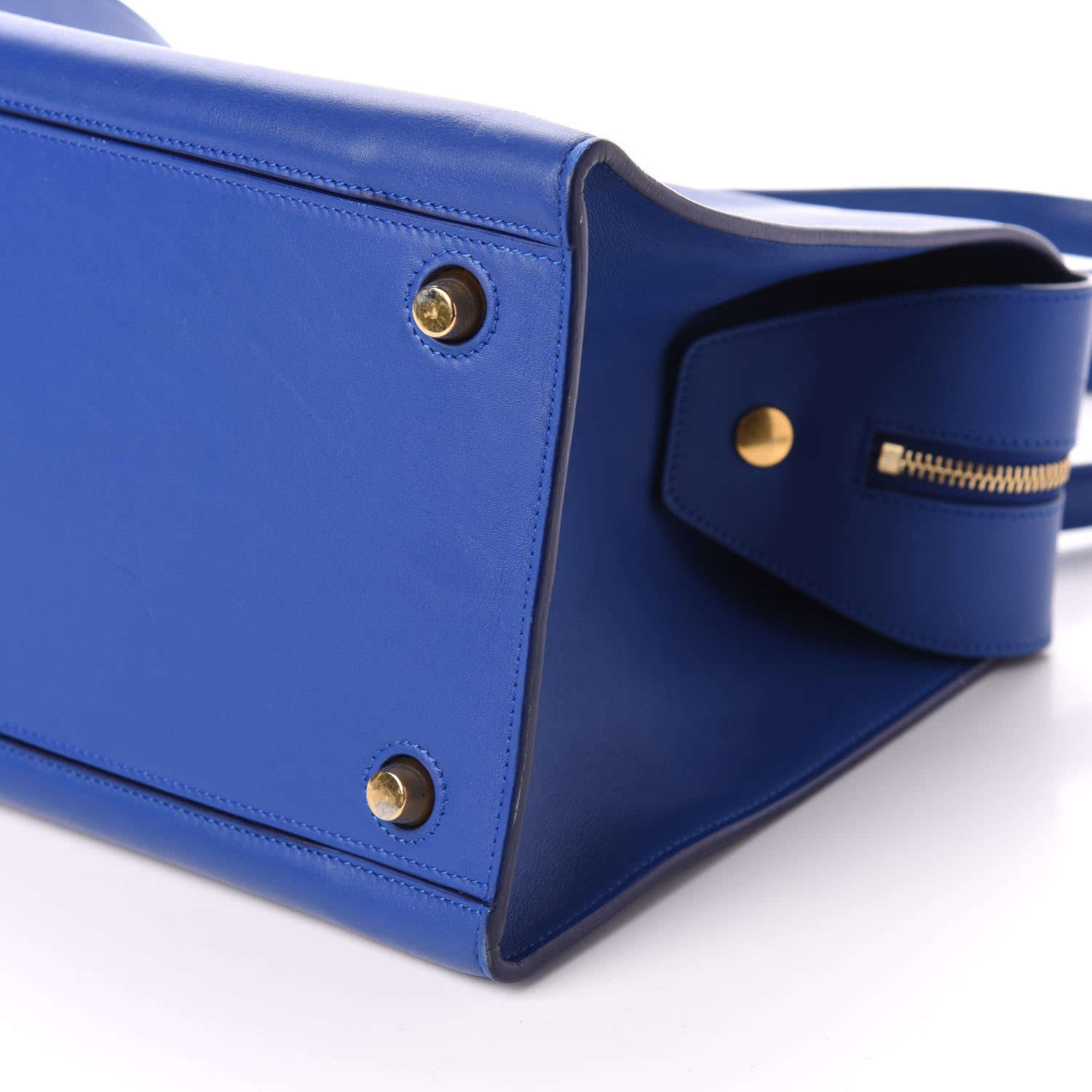 Celine Smooth Calfskin Medium Ring Bag Indigo 8 of 9