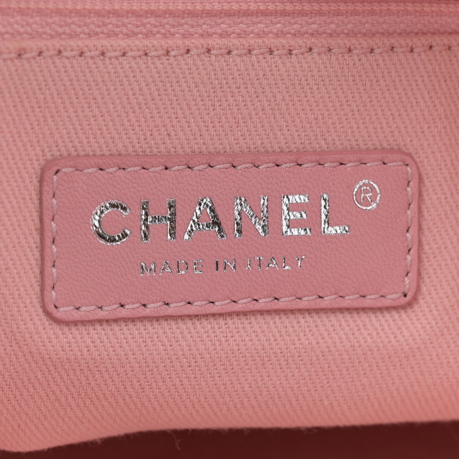 Chanel Woven Straw Raffia Small Deauville Tote Pink 6 of 12