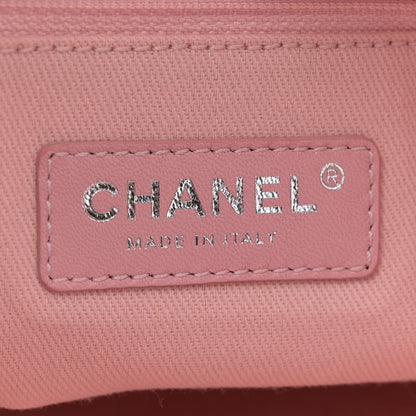 Chanel Woven Straw Raffia Small Deauville Tote Pink 6 of 12