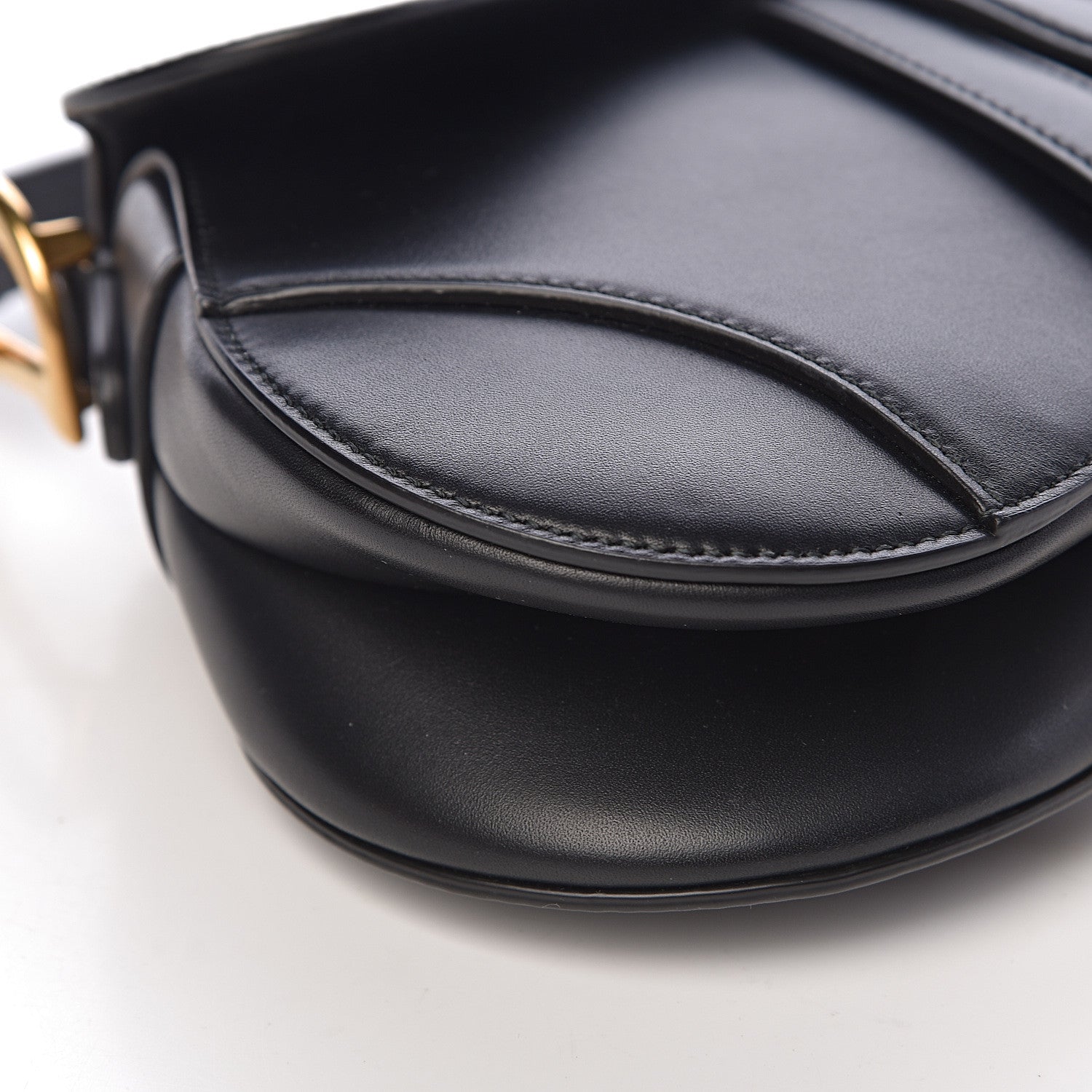 Christian Dior Calfskin Mini Saddle Bag Black 7 of 8