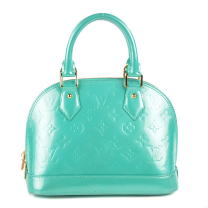 Louis Vuitton Vernis Alma BB Blue Lagon 1 of 8