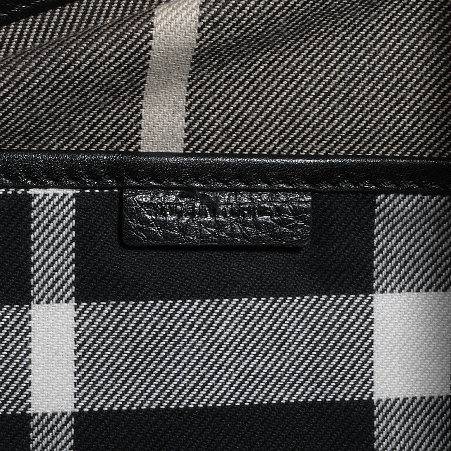 Leather Messenger Bag Black
