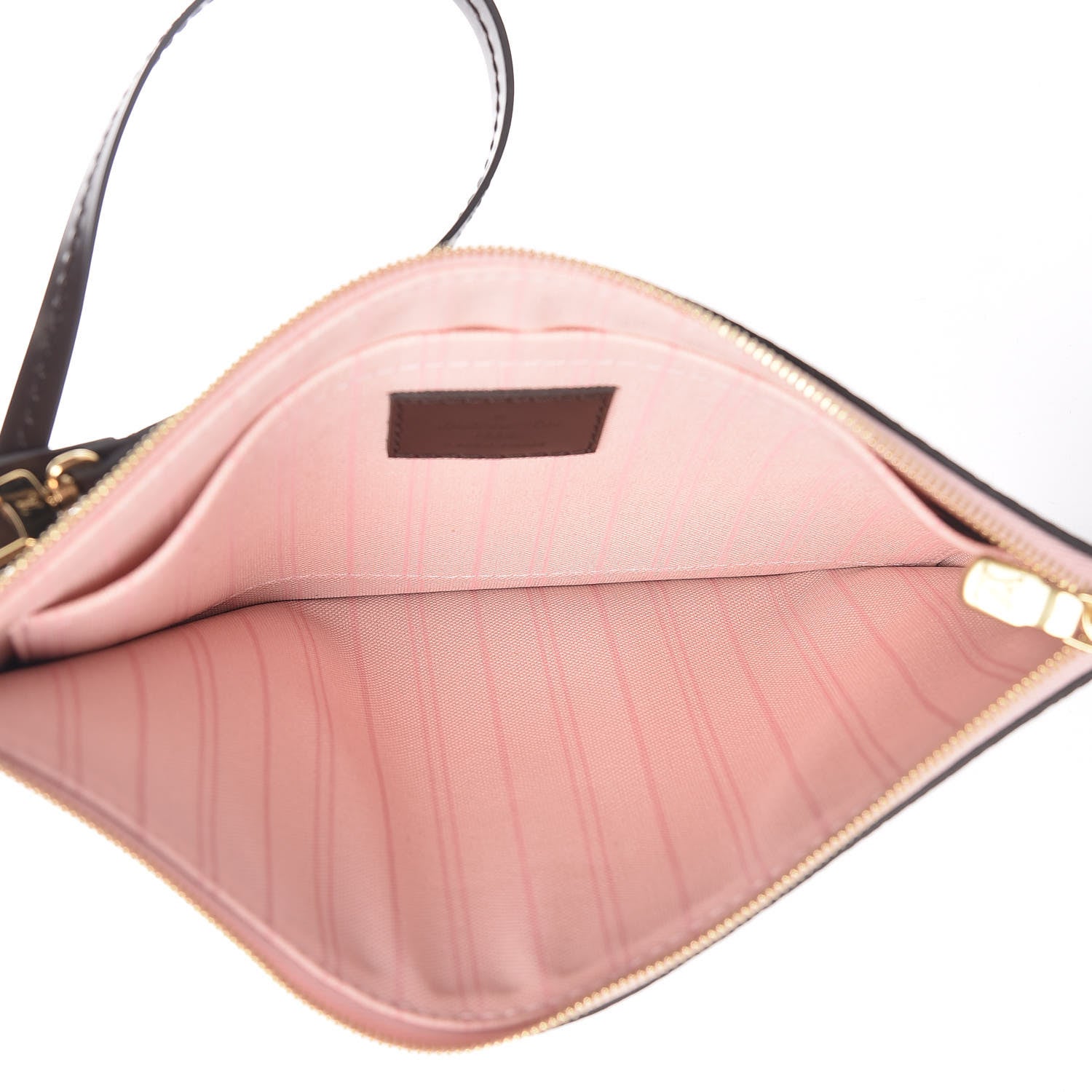 Louis Vuitton Damier Ebene Neverfull MM GM Pochette Rose Ballerine 5 of 7