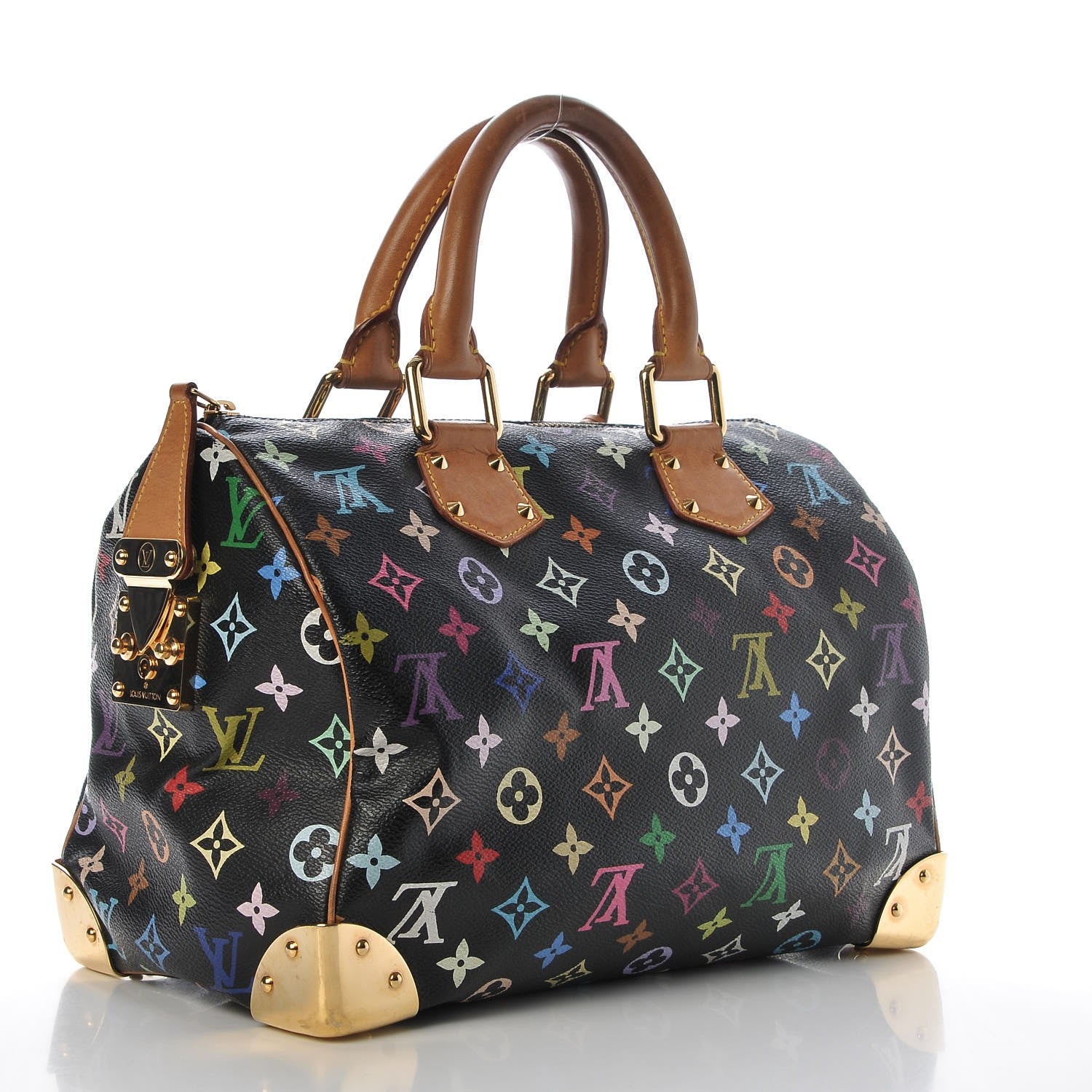 Louis Vuitton Monogram Multicolor Speedy 30 Black 3 of 7