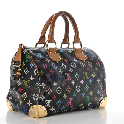 Louis Vuitton Monogram Multicolor Speedy 30 Black 3 of 7