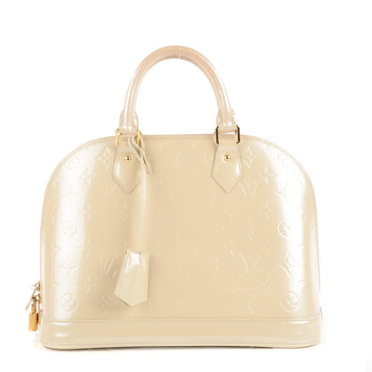 Louis Vuitton Vernis Alma PM Blanc Corail 1 of 7