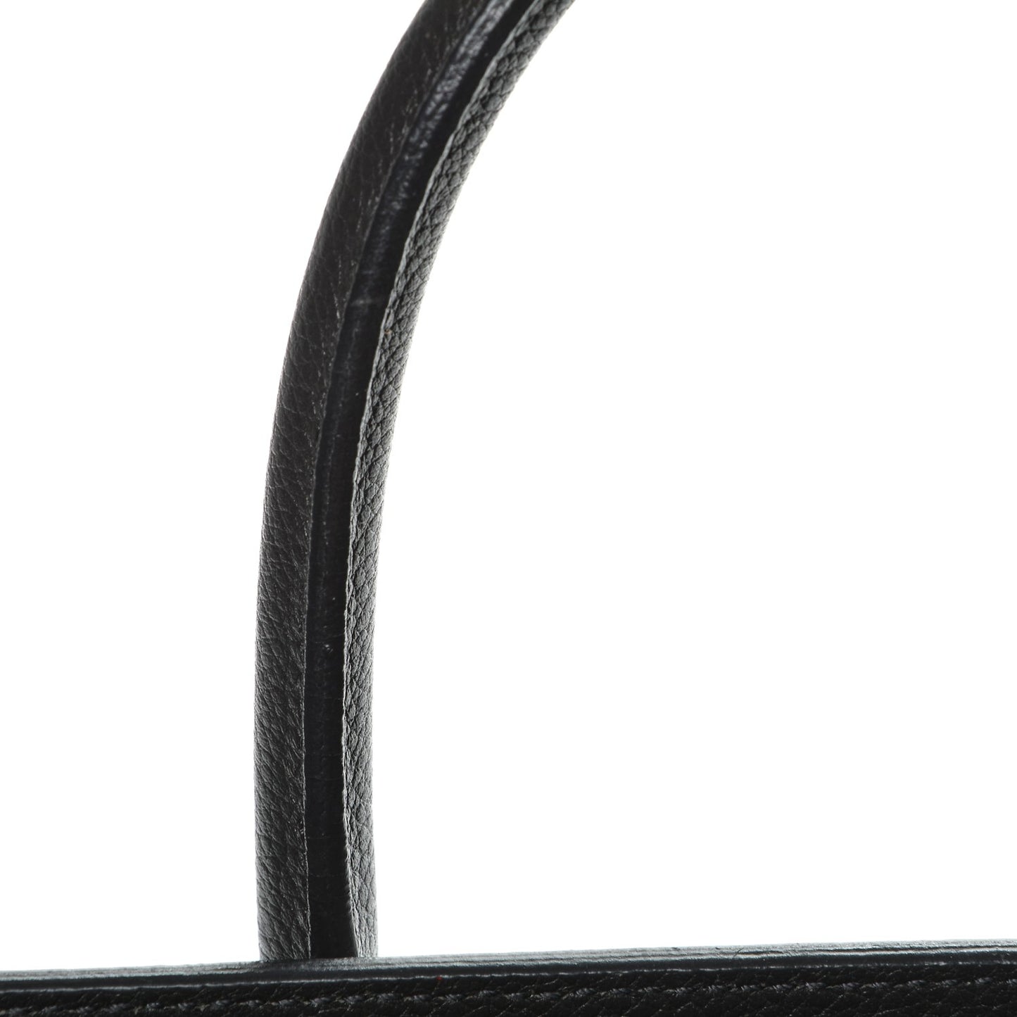 Grained Calfskin Baby Sac De Jour Coal