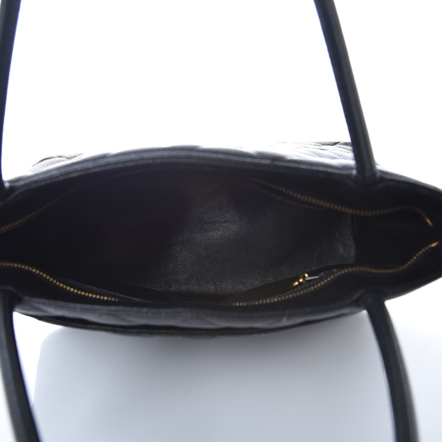 Caviar Quilted Medallion Tote Black