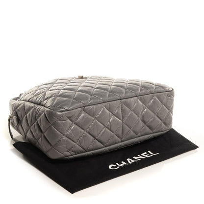 Chanel Aged Calfskin Quilted Large Reissue Camera Case Grey 4 of 7
