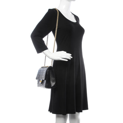 Chanel Aged Calfskin Quilted 2.55 Reissue 226 Flap Black 3 of 8