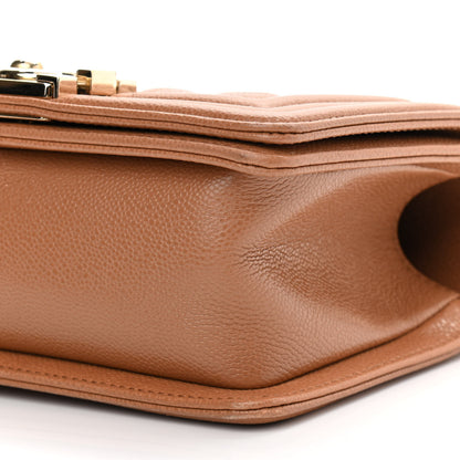 Chanel Caviar Quilted Small Boy Flap Brown 10 of 11