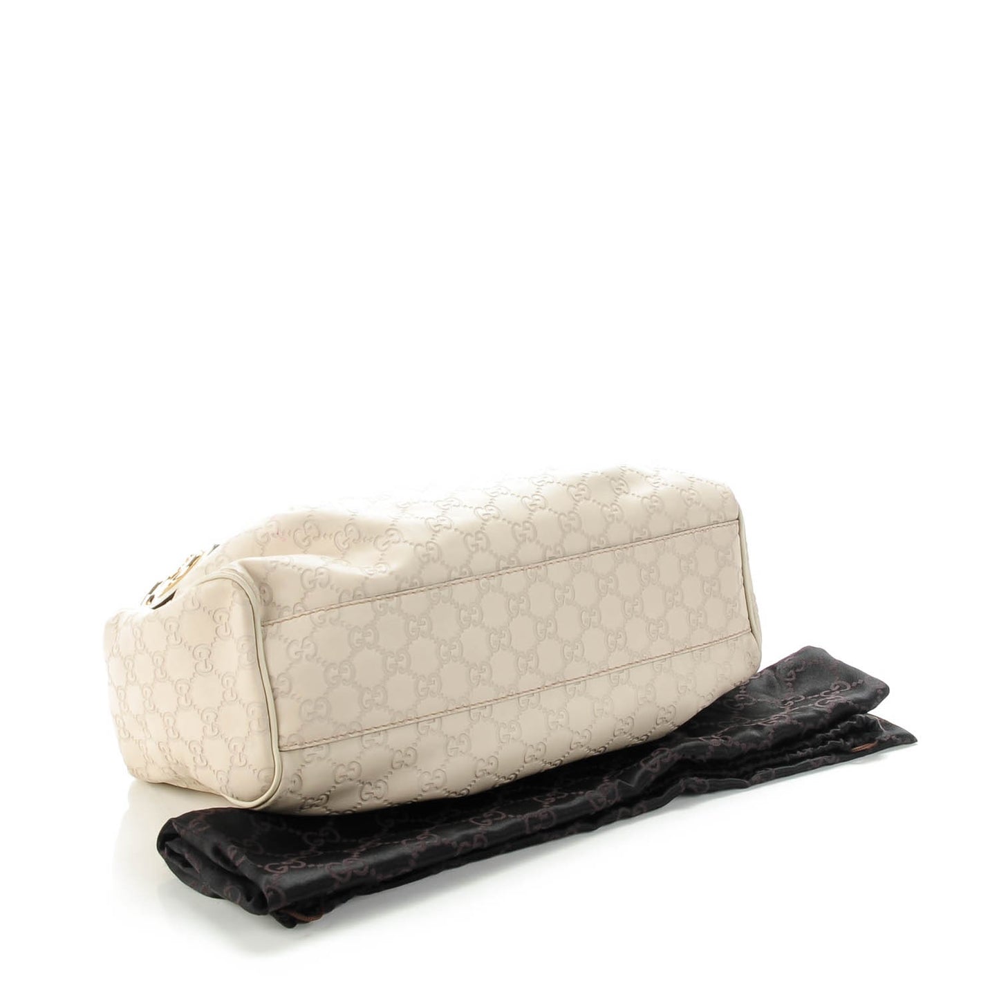 Guccissima Medium Sukey Tote Mystic White