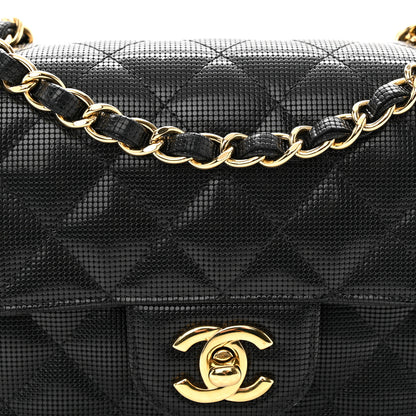 Chanel Calfskin Quilted Pixel Effect Mini Rectangular Flap Black 8 of 12
