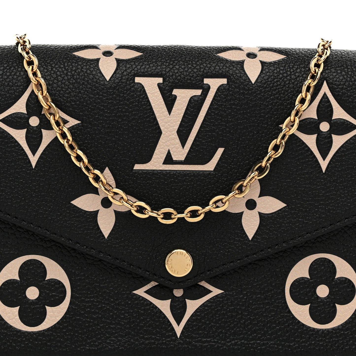 Empreinte Monogram Giant Felicie Pochette Black Beige