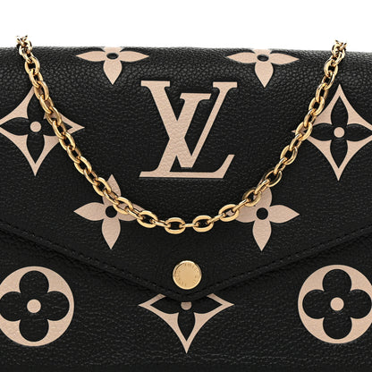 Louis Vuitton Empreinte Monogram Giant Felicie Pochette Black Beige 8 of 10