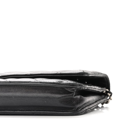 Chanel Lambskin Quilted Wallet On Chain WOC Black 11 of 14