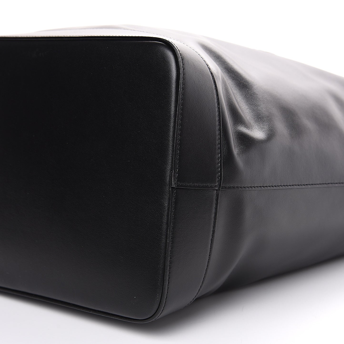 Calfskin Embossed Monogram Large Teddy Shopping Bag Black
