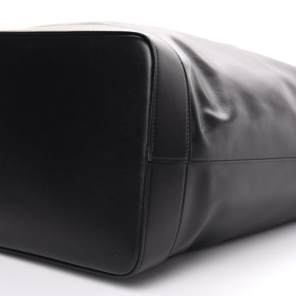 Saint Laurent Calfskin Embossed Monogram Large Teddy Shopping Bag Black 7 of 9