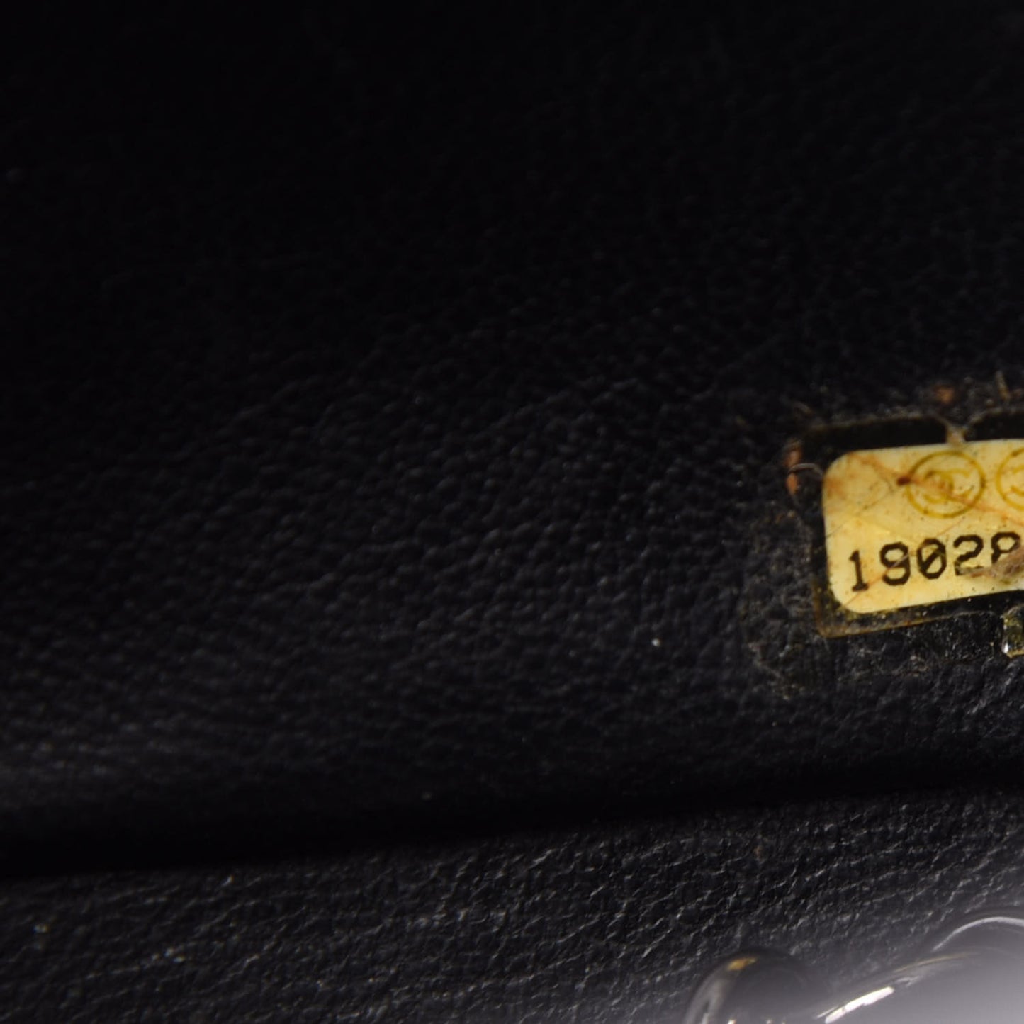 Patent Calfskin Quilted Mini Rectangular Flap Black