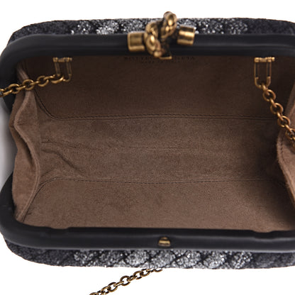 Bottega Veneta Lurex Intrecciato Chain Knot Clutch 5 of 9