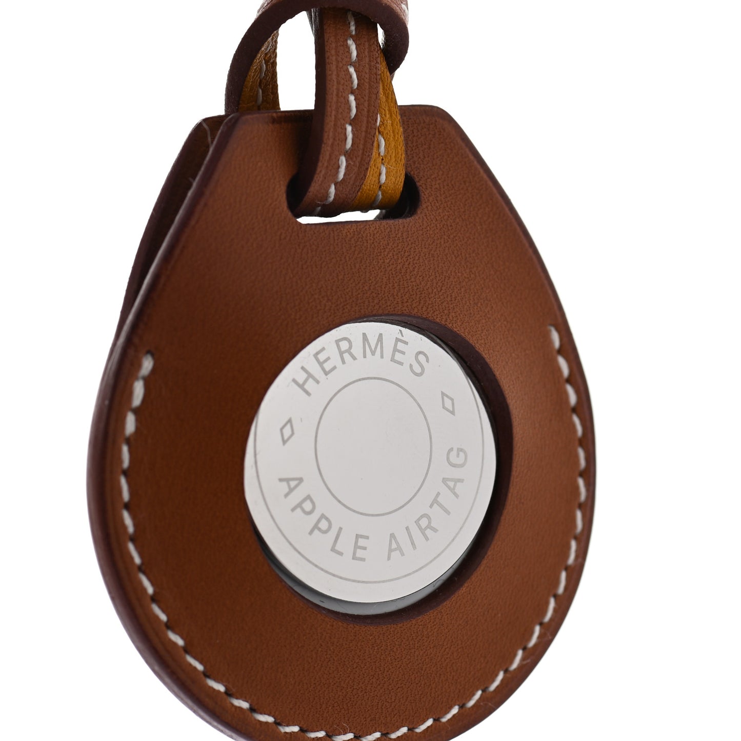 Fawn Barenia AirTag Bag Charm Fauve
