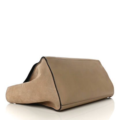 Celine Drummed Calfskin Suede Large Trapeze Sahara 7 of 26