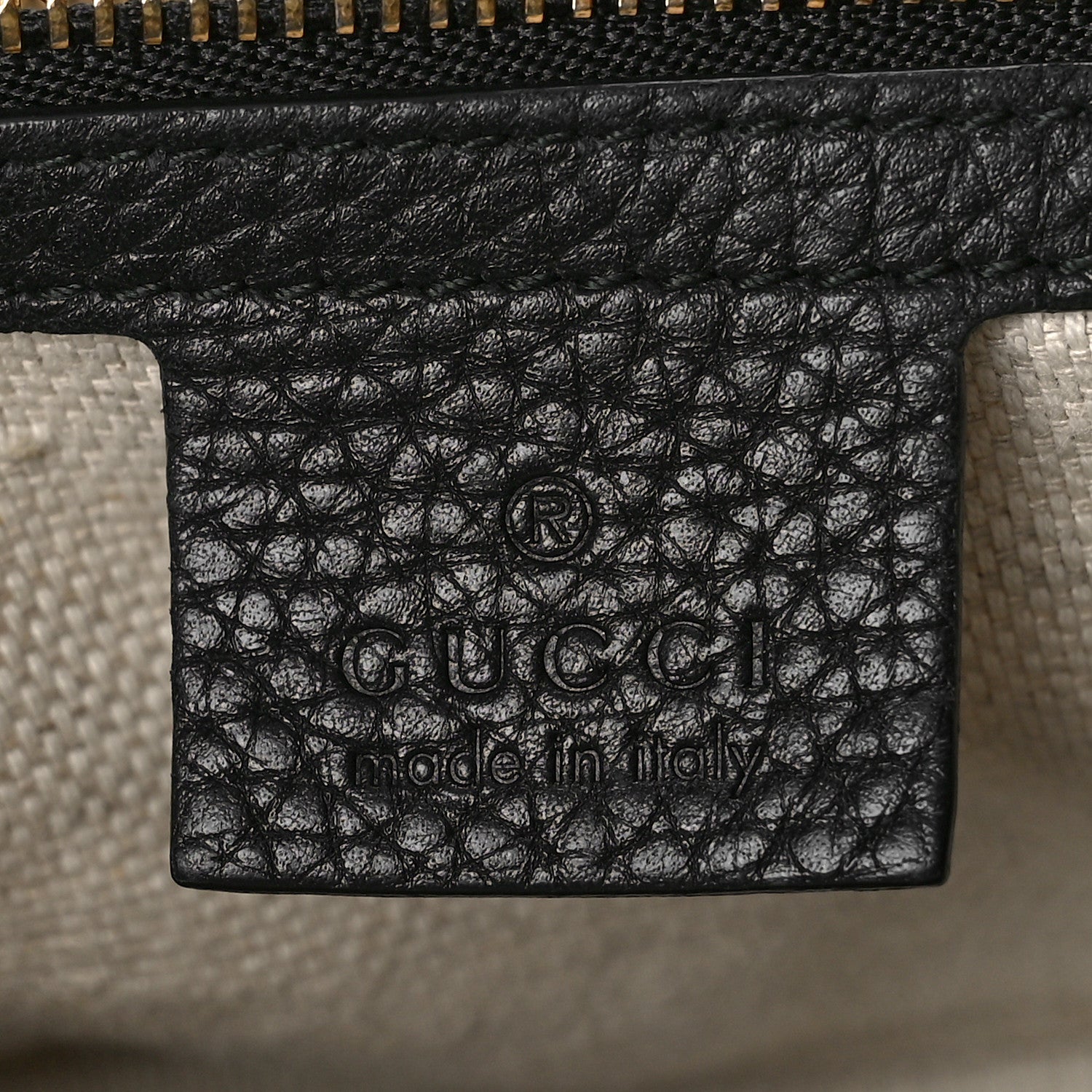 Gucci Pebbled Calfskin Large Soho Hobo Black 6 of 13