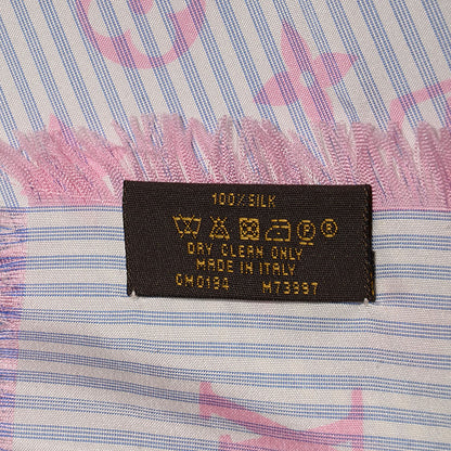 Louis Vuitton Silk Sur Mesure Square Scarf Pink 4 of 5