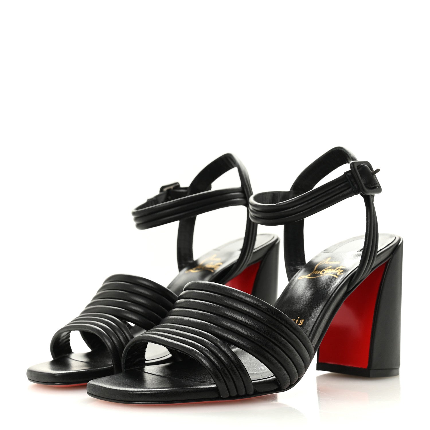 Christian Louboutin Nappa Manola 85 Sandals 39 Black 4 of 9
