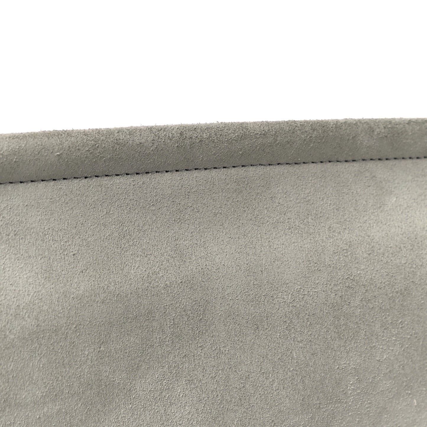 Calfskin Suede Medium Faye Shoulder Bag Airy Grey