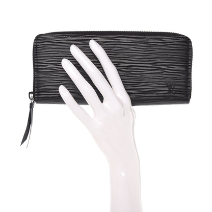 Louis Vuitton Epi Clemence Wallet Black 2 of 8