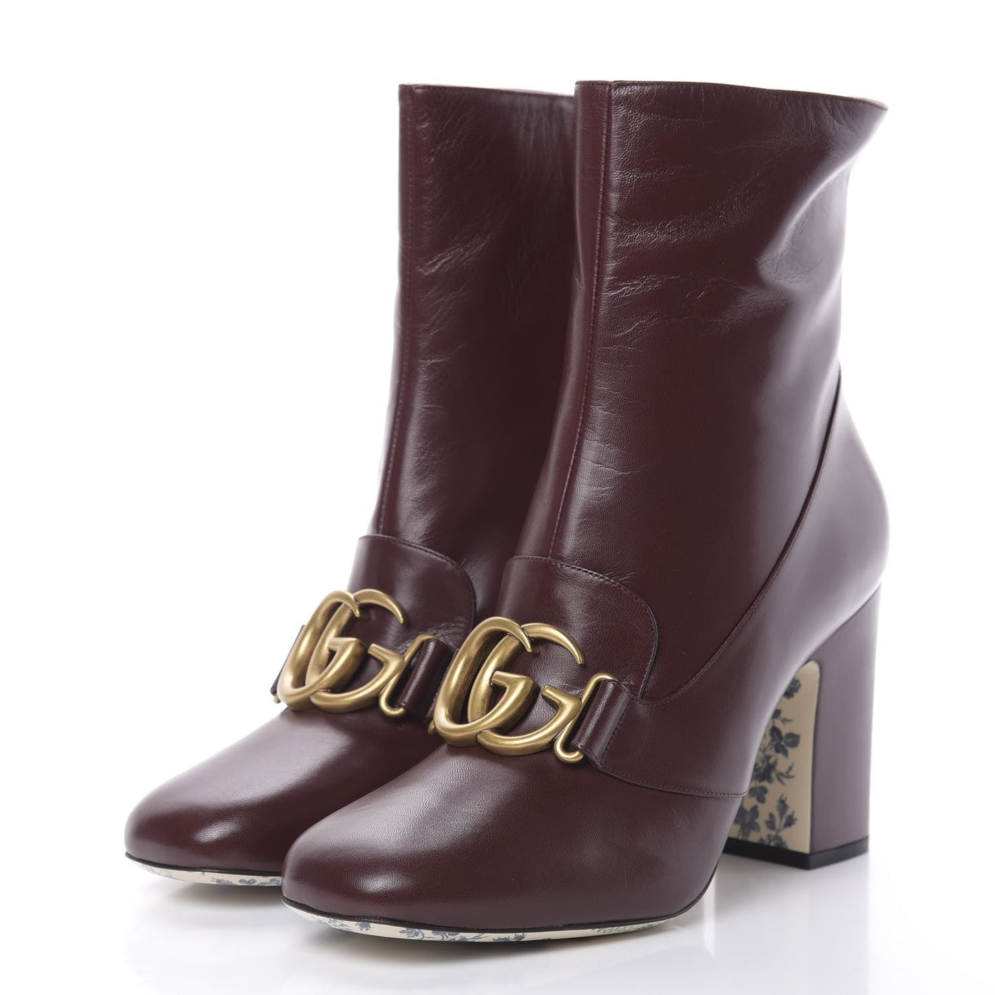 Malaga Kid GG Victoire 95mm Ankle Boots 40 Vintage Bordeaux