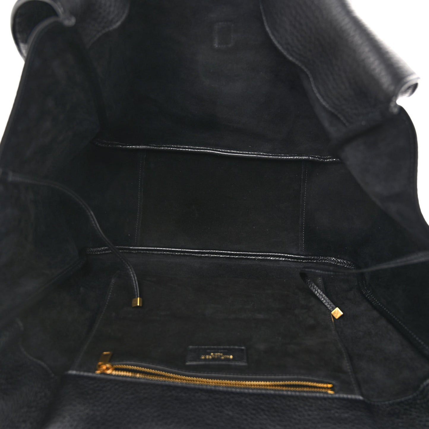 Grained Deerskin Bea Tote Black