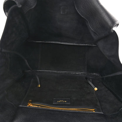 Saint Laurent Grained Deerskin Bea Tote Black 5 of 9