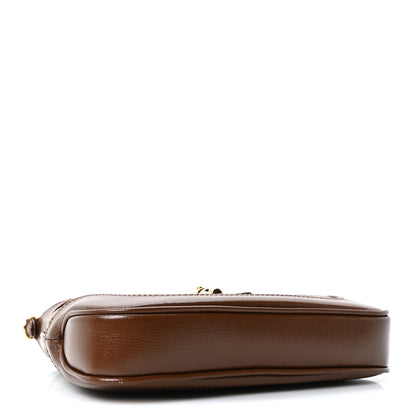 Gucci GG Supreme Monogram Azalea Calfskin Web Mini Jackie 1961 Hobo Beige Ebony Brown Sugar 4 of 10