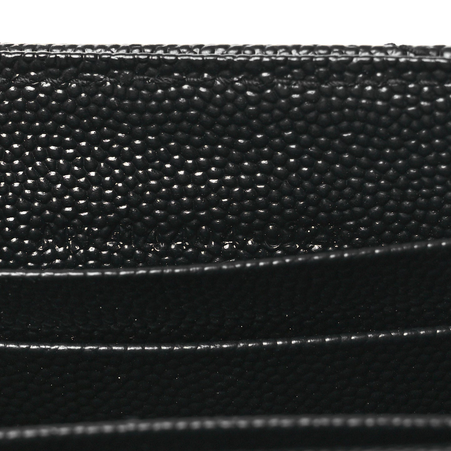 Grain De Poudre Matelasse Chevron Small Monochrome Monogram Envelope Wallet Black