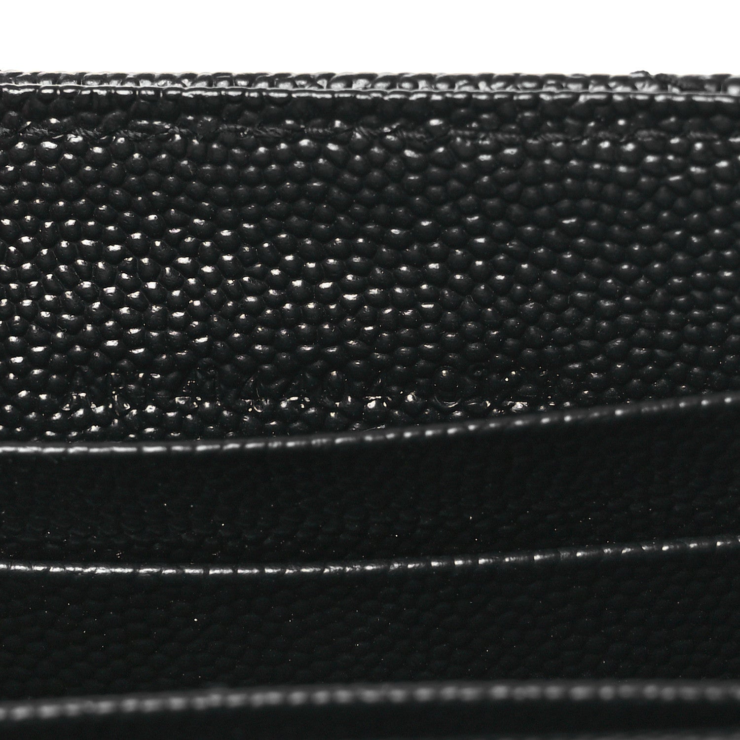 Saint Laurent Grain De Poudre Matelasse Chevron Small Monochrome Monogram Envelope Wallet Black 7 of 7
