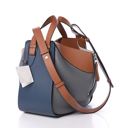 Loewe Calfskin Small Hammock Shoulder Bag Steel Blue Tan 2 of 9