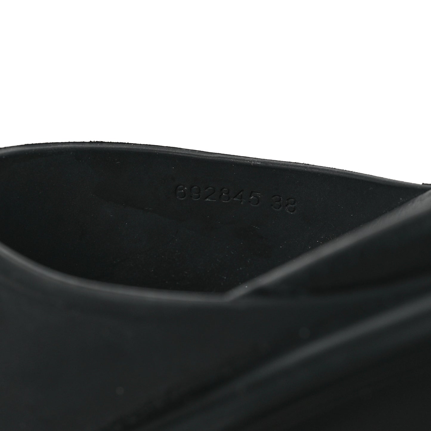 Soft Rubber Womens Interlocking G Platform 42mm Slide Sandals 38 Black