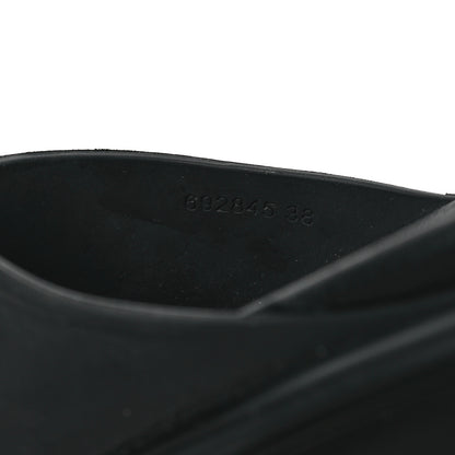 Gucci Soft Rubber Womens Interlocking G Platform 42mm Slide Sandals 38 Black 8 of 8