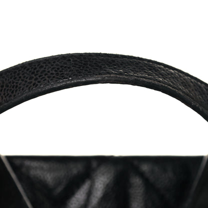 Chanel Crumpled Grained Calfskin Quilted CC Crave Tote Black 18 of 18