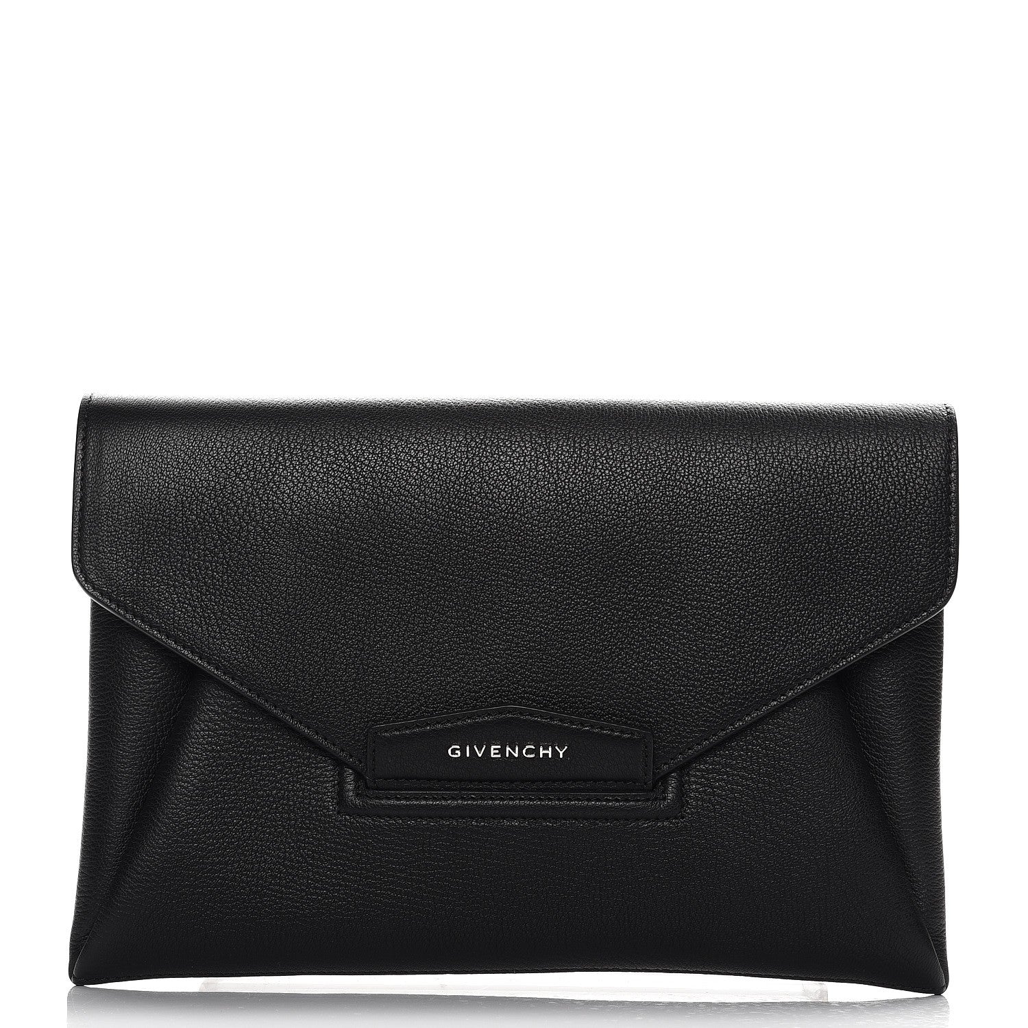 Givenchy Sugar Goatskin Medium Antigona Envelope Clutch Black 1 of 8