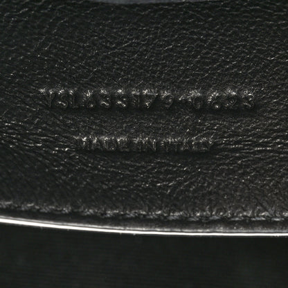 Saint Laurent Grained Lambskin Monogram Baby Niki Chain Satchel Black 8 of 11