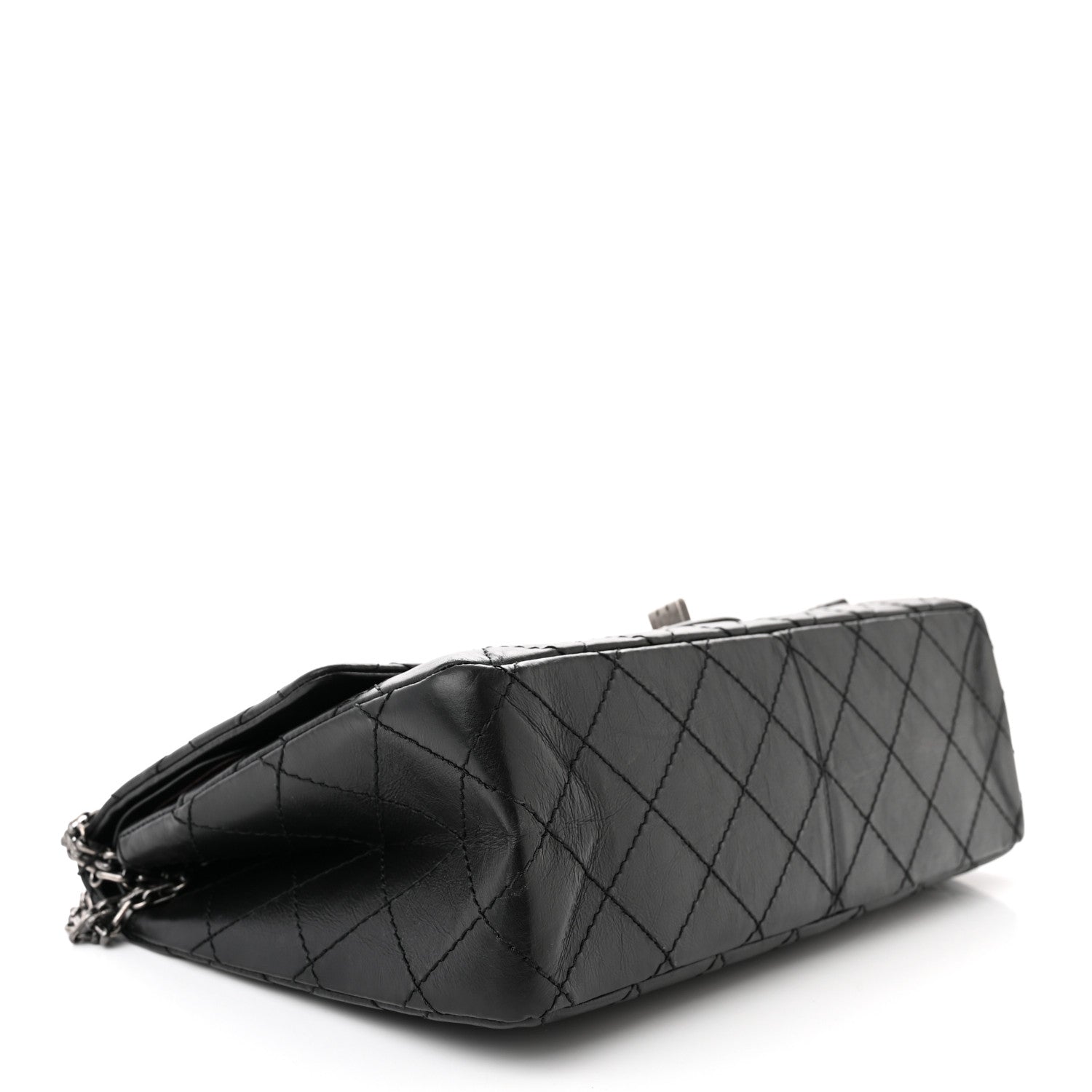 Chanel Aged Calfskin Quilted 2.55 Reissue 226 Flap Black 4 of 10